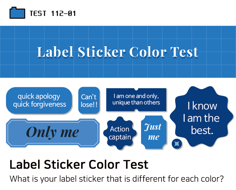 Label Sticker Color Test