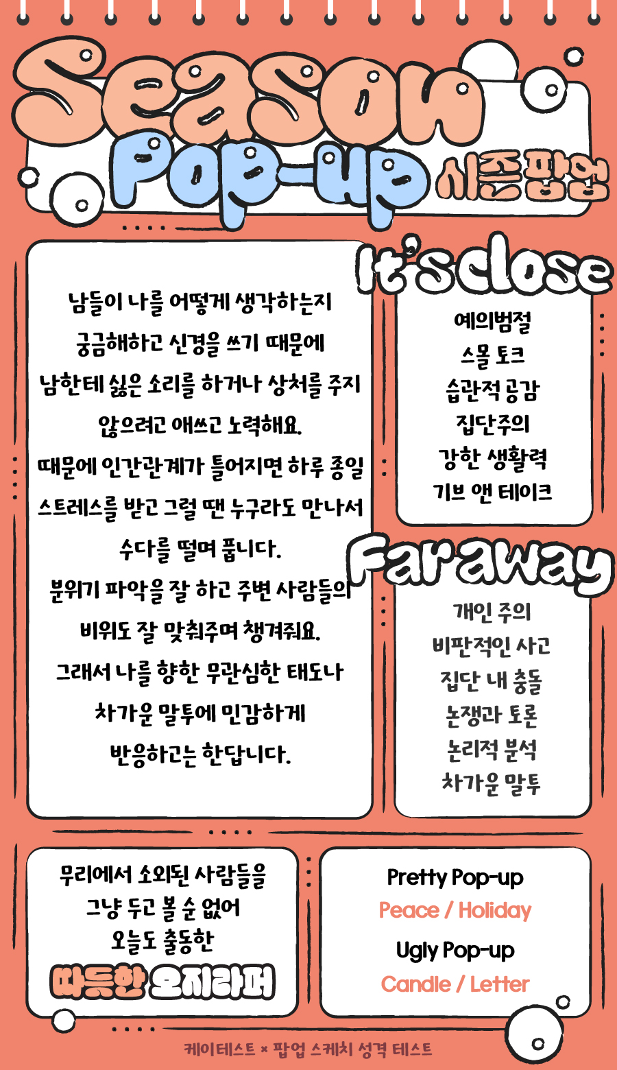 팝업 스케치 성격 테스트-케이테스트